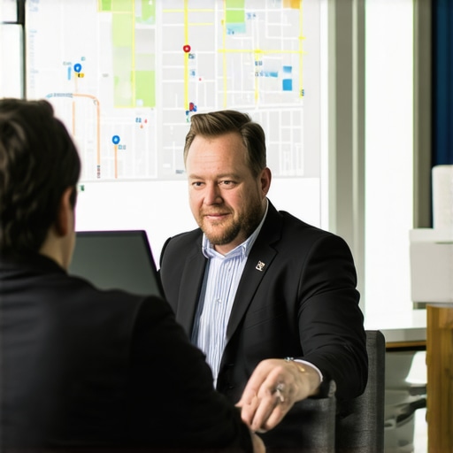 SEO expert reviewing local search data on computer for Oklahoma City business