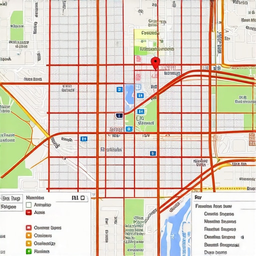 Map of Oklahoma City showing local business locations optimized for Google Maps