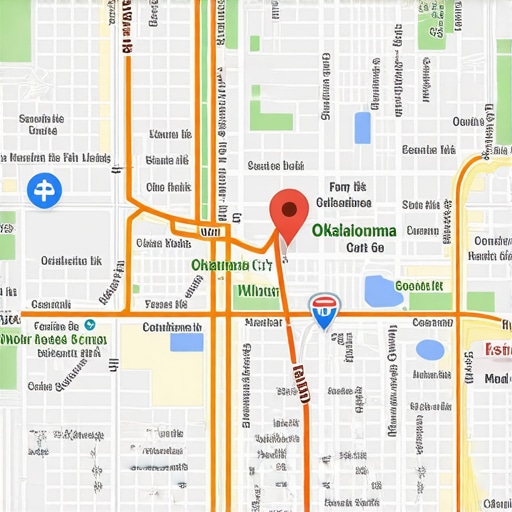 Oklahoma City Local Business Map Optimization Map of Oklahoma City highlighting local businesses optimized for Google Maps