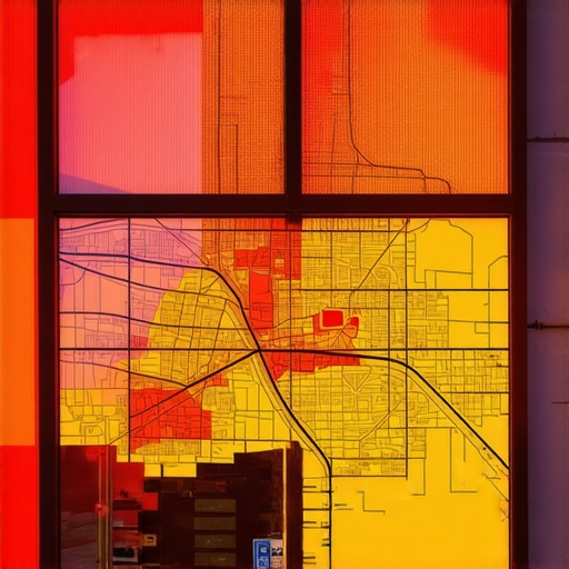 Oklahoma City Local Business Map Business storefront in Oklahoma City with map overlay