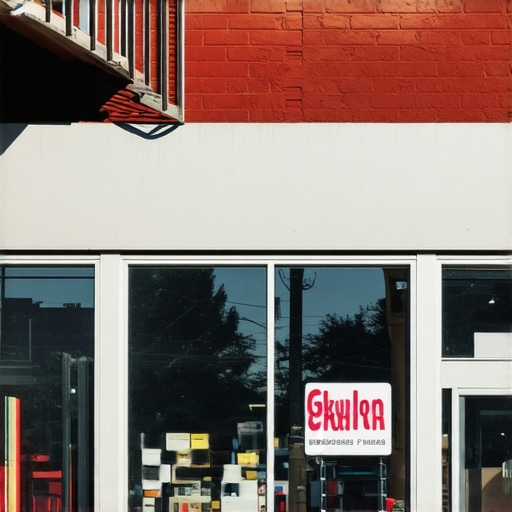 Oklahoma city storefront with local business signage during daytime