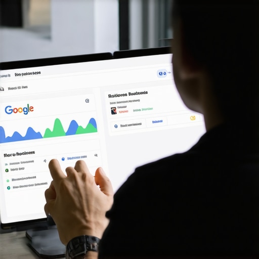 Optimizing Google My Business for Local SEO Business owner working on Google My Business profile for local SEO