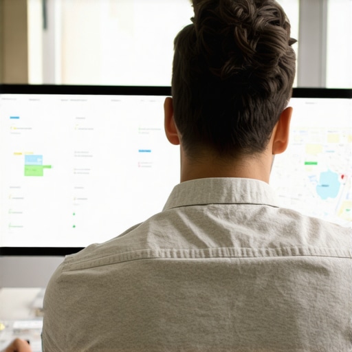 SEO analyst reviewing Oklahoma City local SEO performance on computer