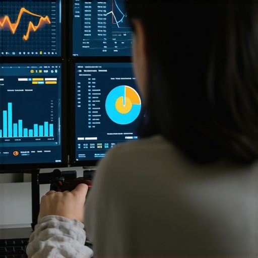 A person analyzing local SEO metrics on a computer screen