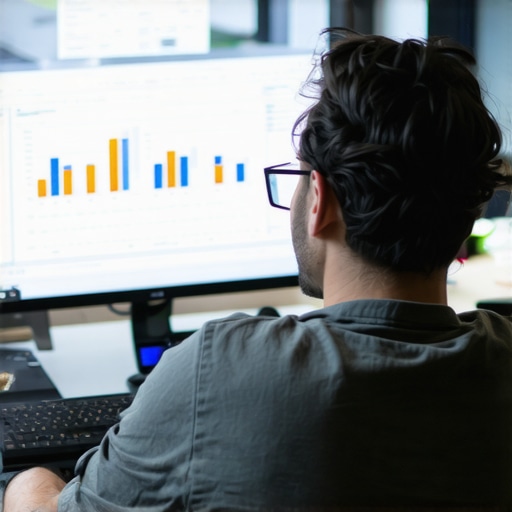 SEO analyst reviewing Google Maps and website analytics for Oklahoma City businesses