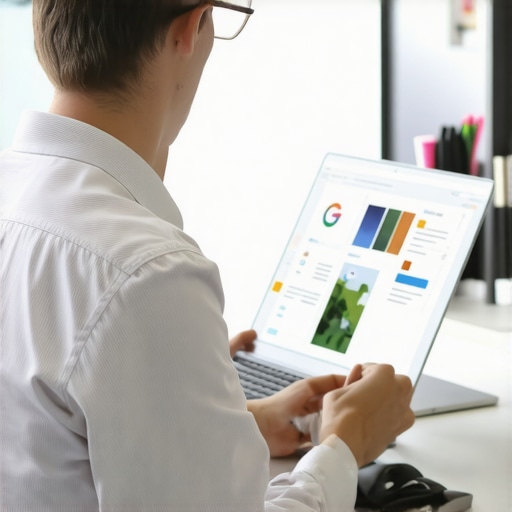 Local Business Optimization in Oklahoma City Business owner working on Google Maps listing with Oklahoma City storefront in background.