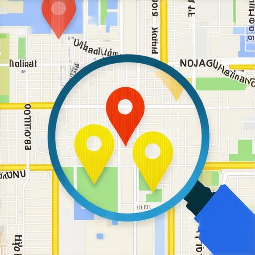 Map markers highlighting Oklahoma City businesses on Google Maps.