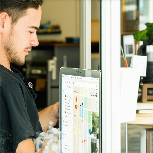 Optimizing Google Maps in Oklahoma Oklahoma business owner working on Google Maps optimization