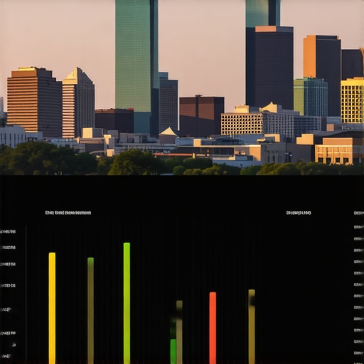 Close-up of a digital SEO analytics dashboard tracking OKC local SEO performance