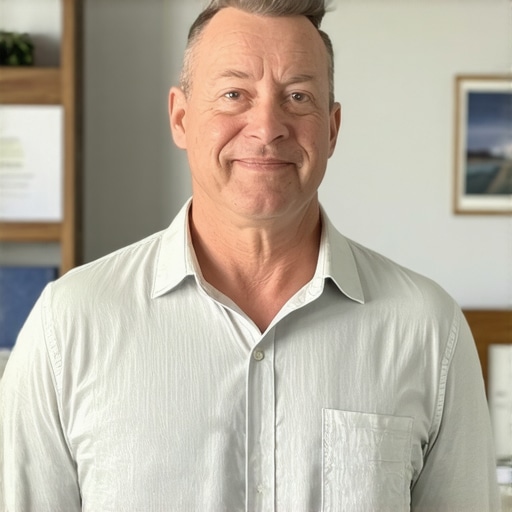 Business owner optimizing Google profile with local images in Oklahoma City