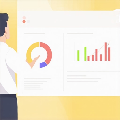 A person analyzing local SEO analytics on a dashboard, illustrating continuous optimization